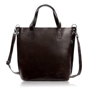 Skórzana torba shopper damska brązowa Z-59-BR