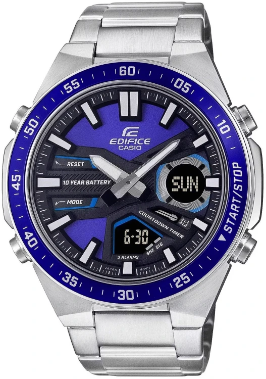 Zegarek męski CASIO EDIFICE EFV-C110D-2AVEF z granatową tarczą i stalową bransoletą.jpg
