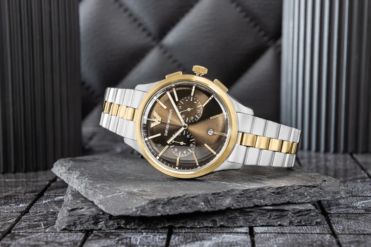 Emporio Armani Dario AR80084SET na kamiennej podstawce